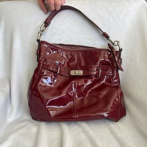 Coach Red Patent leather bag.